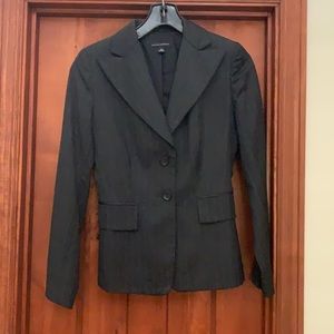 Banana Republic Charcoal Grey striped blazer